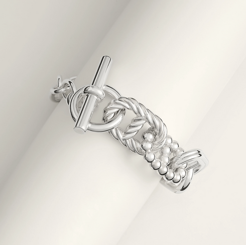 Chaine d'ancre Alea II シルバーブレスレット,GM