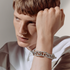 Chaine d'ancre Alea II シルバーブレスレット,GM