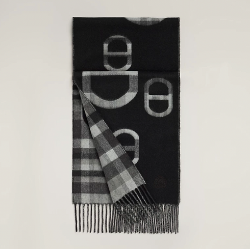 カシミアマフラー 25×150 cm 《タータン・マイヨン》