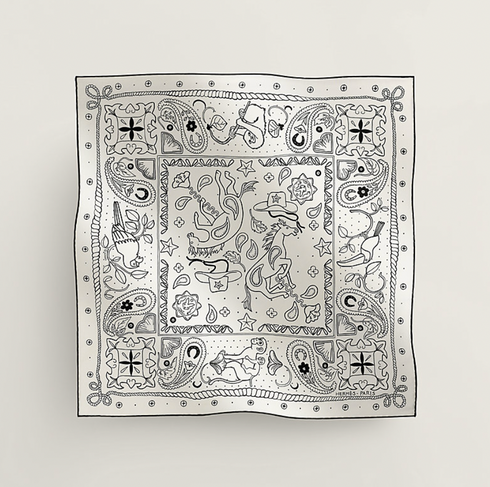 シルクバンダナ 《Animaux》55