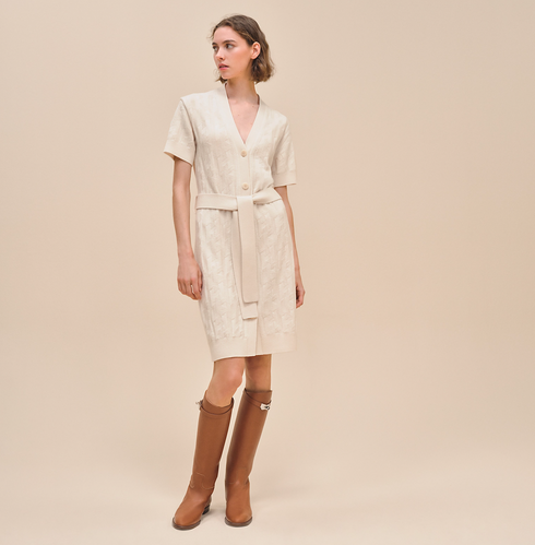 "H" ショートスリーブドレス